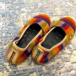 Freewaters fabric espadrille slip on shoes